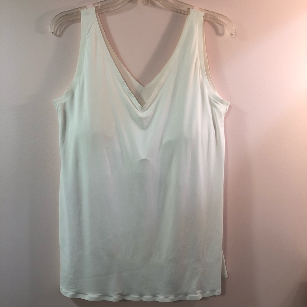 Soma Enbliss tank with built-in bra white XXL